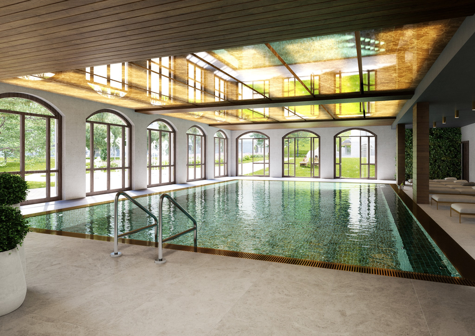 Апартаменты с 2 спальнями в современном жилом комплексе