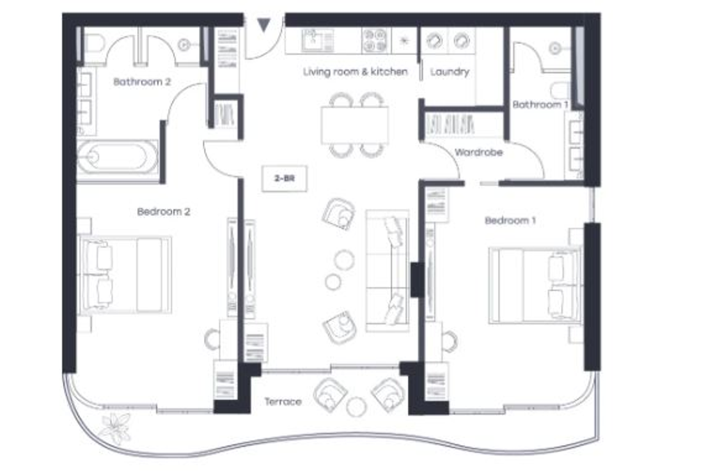 Апартаменты у пляжа Лаян в Банг Тао