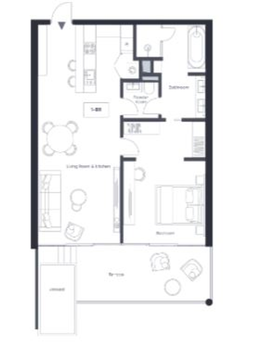 Апартаменты у пляжа Лаян в Банг Тао